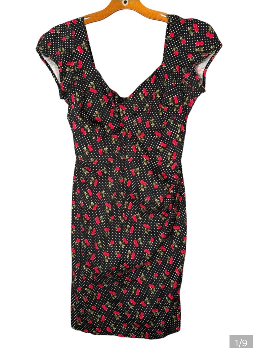 Stop Staring - Size 16 Cherry wiggle dress